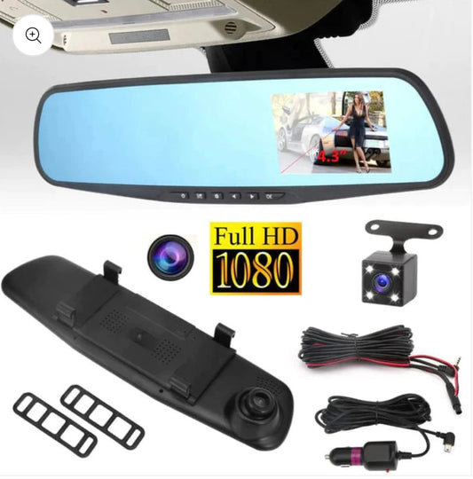 Espejo Retrovisor con Grabadora DVR: Seguridad y Confort Total